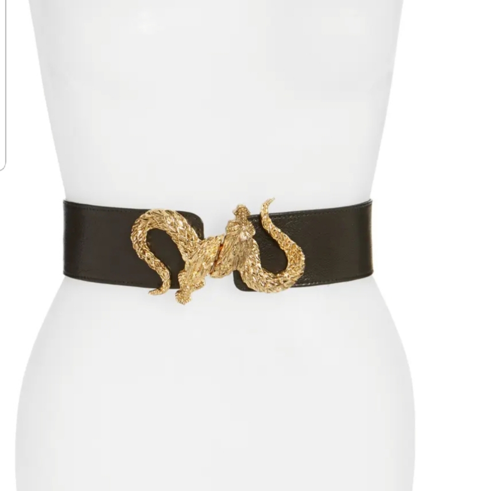 Raina leather adjustable belt